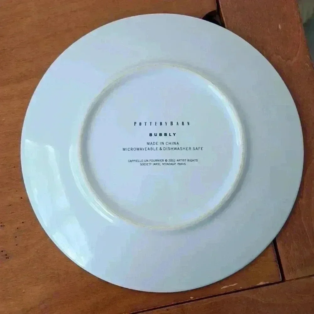 𝅺plates POTTERY BARN BUBBLY FOR FOOD OR WALL DECORATION VINTAGE - Picture 4 of 6
